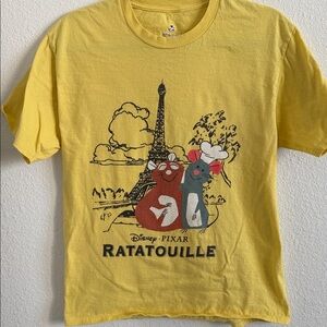 Ratatouille Adult Yellow T-Shirt, Disney Pixar